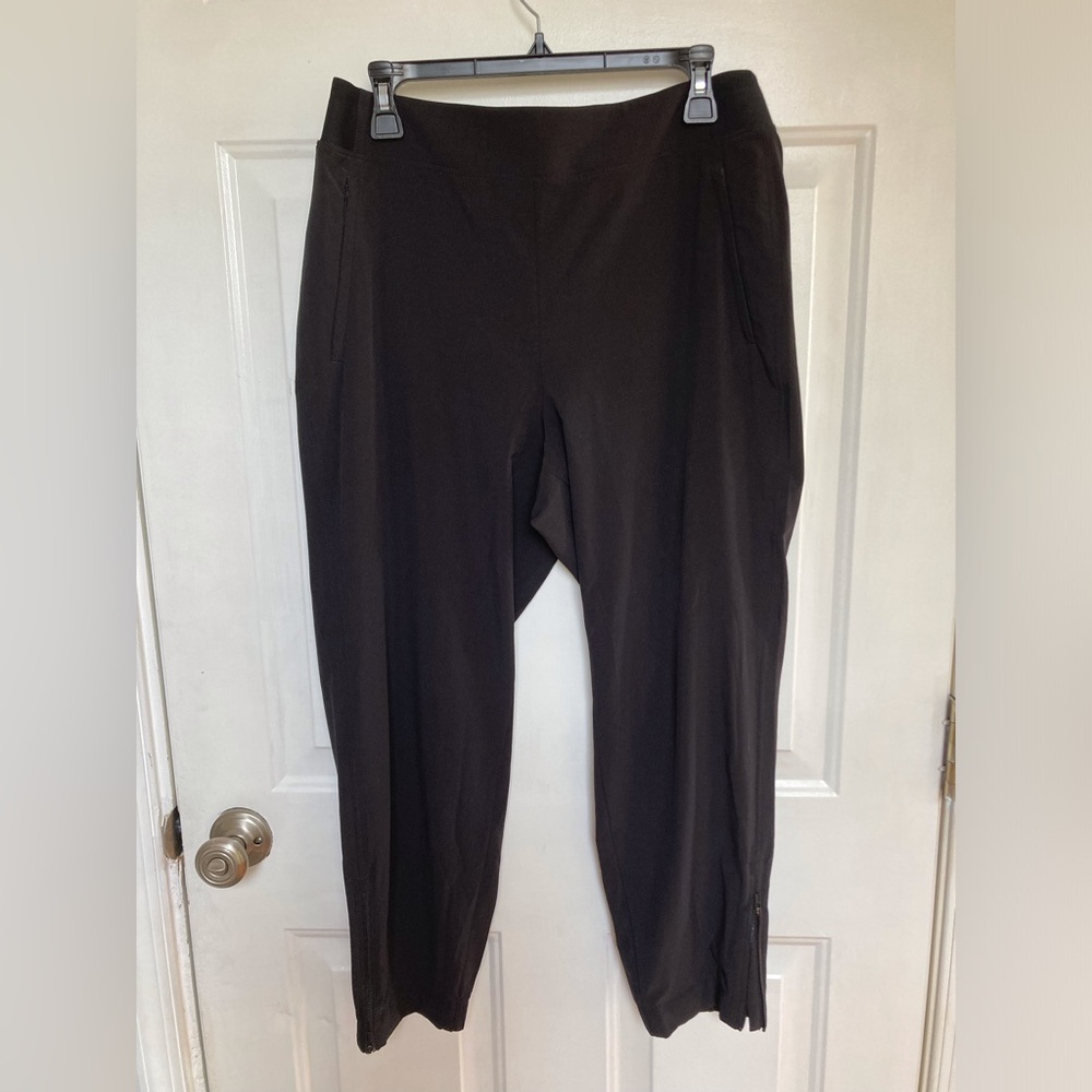 Athleta Womans Lounge, Athletic Workout Jogger Zip Ankle Pant SZ 10P Pull On
